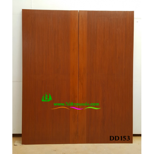 ประตูไม้สักบานคู่ รหัส DD153